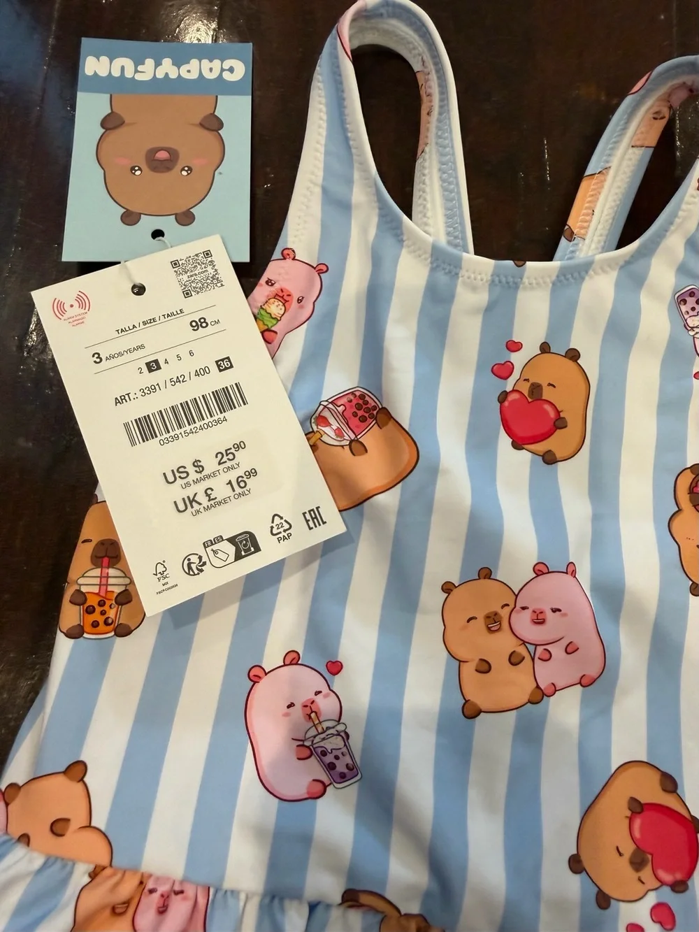 Zara 3T toddler girl swimsuit